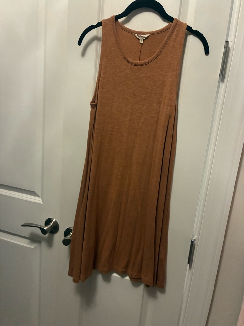 Madewell Rust Brown Sleeveless Swing Dress